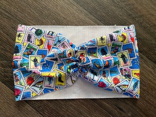 Adult Gathered Lotería Headwrap