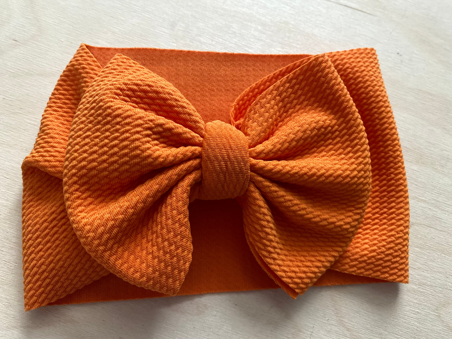 Child Orange Headwrap with Bow