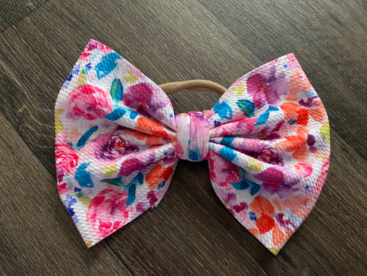 6’ Bow- Bright Floral